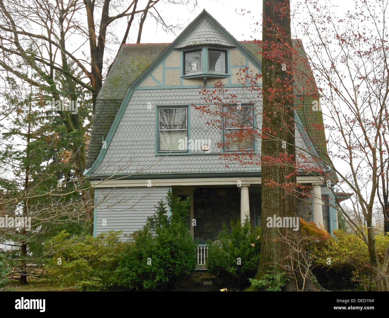 House in the North Wayne Historic District in Wayne, Pennsylvania on