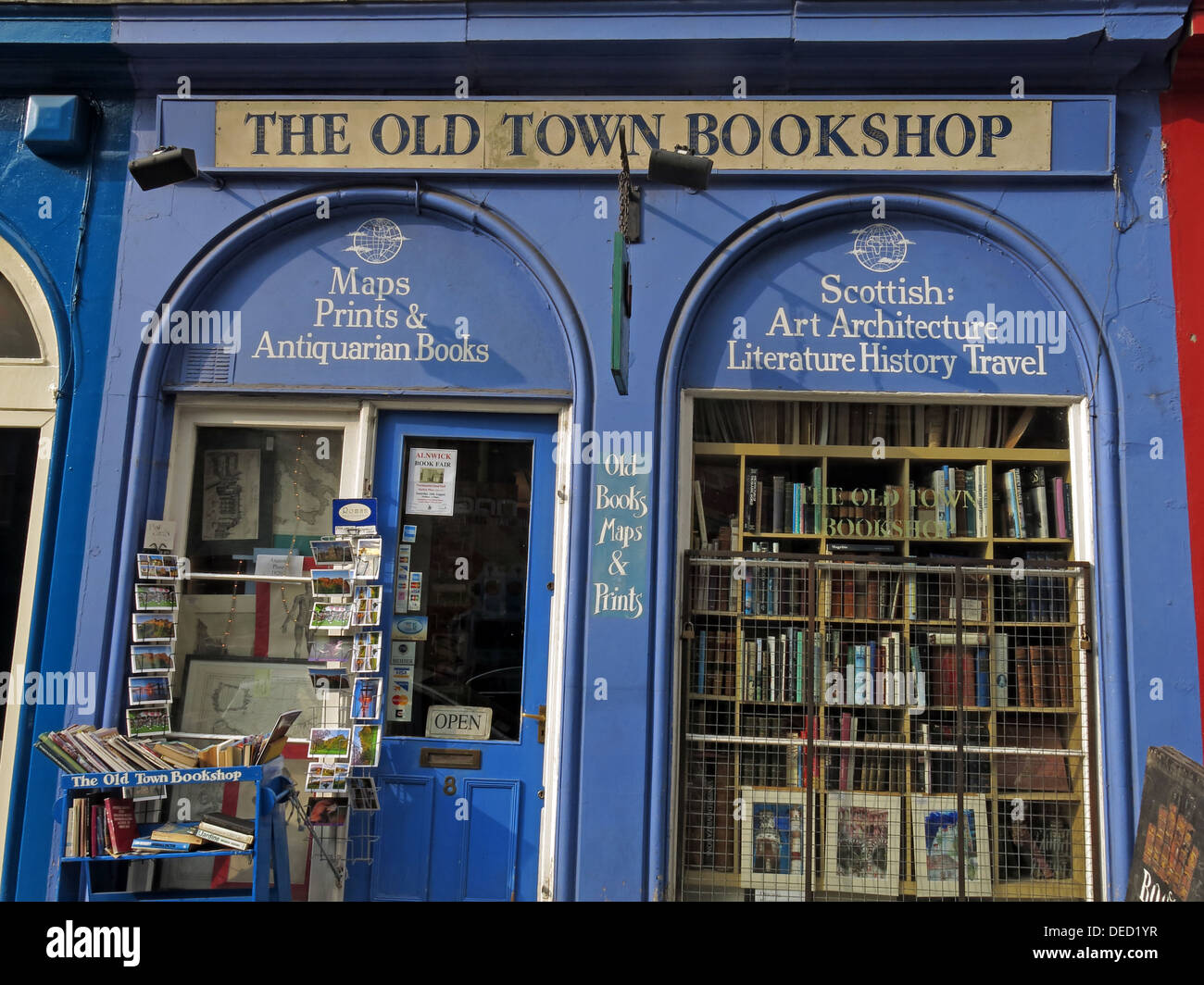 The old town bookshop Victoria Street Edinburgh Scotland UK Stock Photo