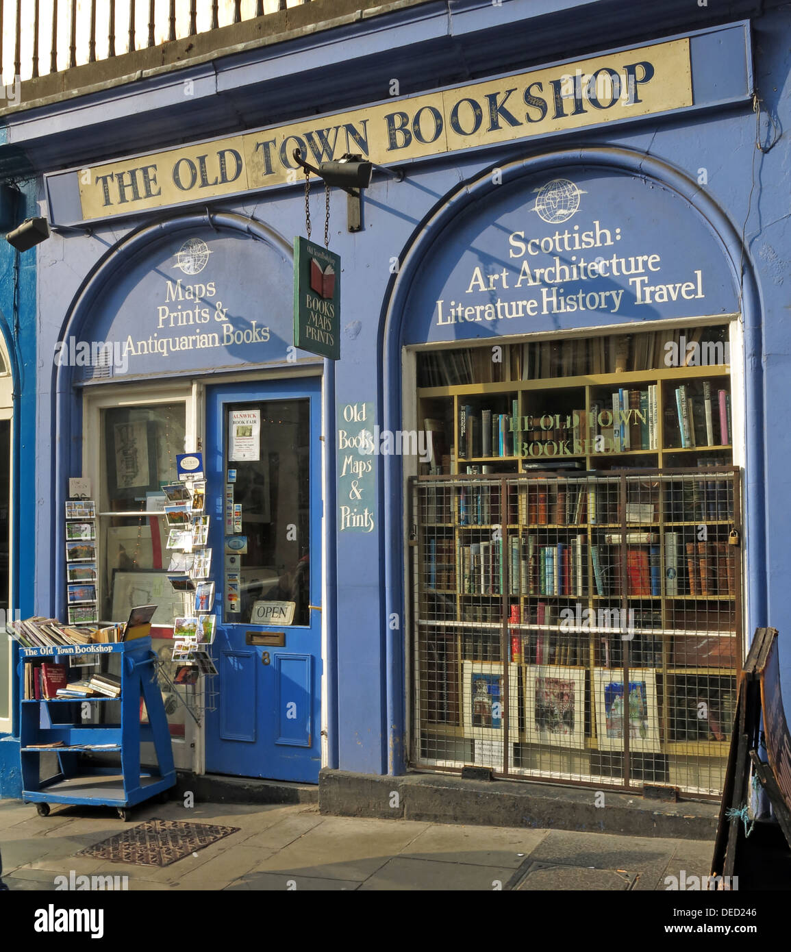 The old town bookshop Victoria Street Edinburgh Scotland UK Stock Photo