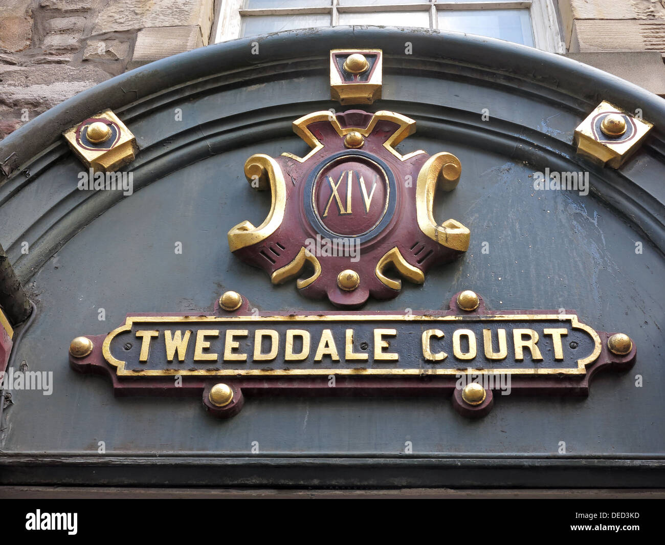 The Tweeddale Court, High Street, Royal Mile , Edinburgh old town , Scotland, UK, EH1 1TE Stock Photo