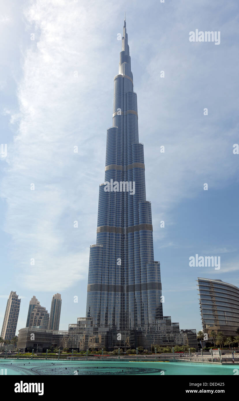 Dubai, United Arab Emirates, the Burj Khalifa Stock Photo