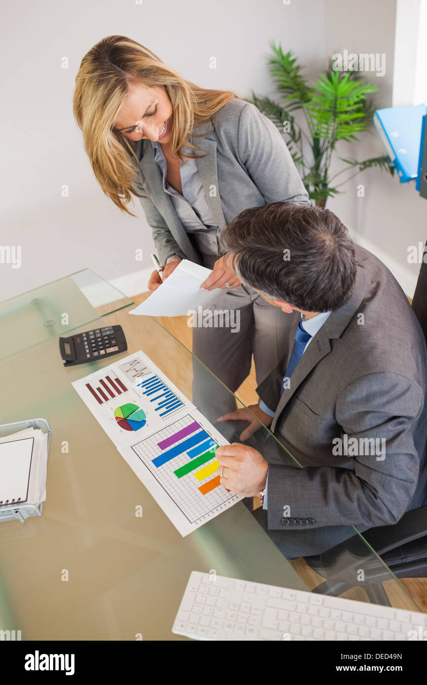 Business team discussing in an office Stock Photo