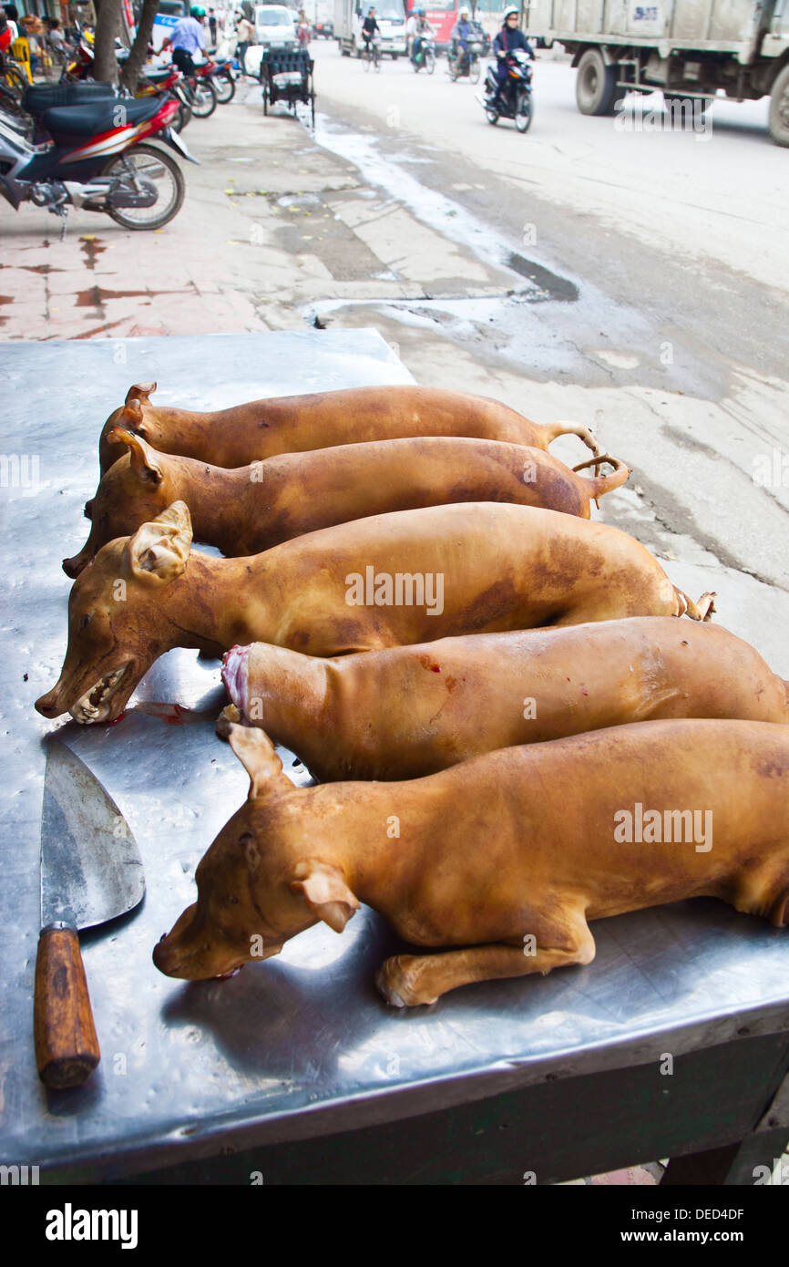 Dog meat sale. Hanoi. Vietnam Stock Photo 60525179 Alamy