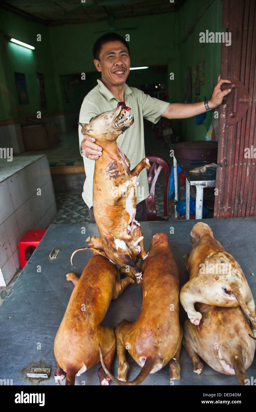 Dog meat sale. Hanoi. Vietnam Stock Photo Alamy
