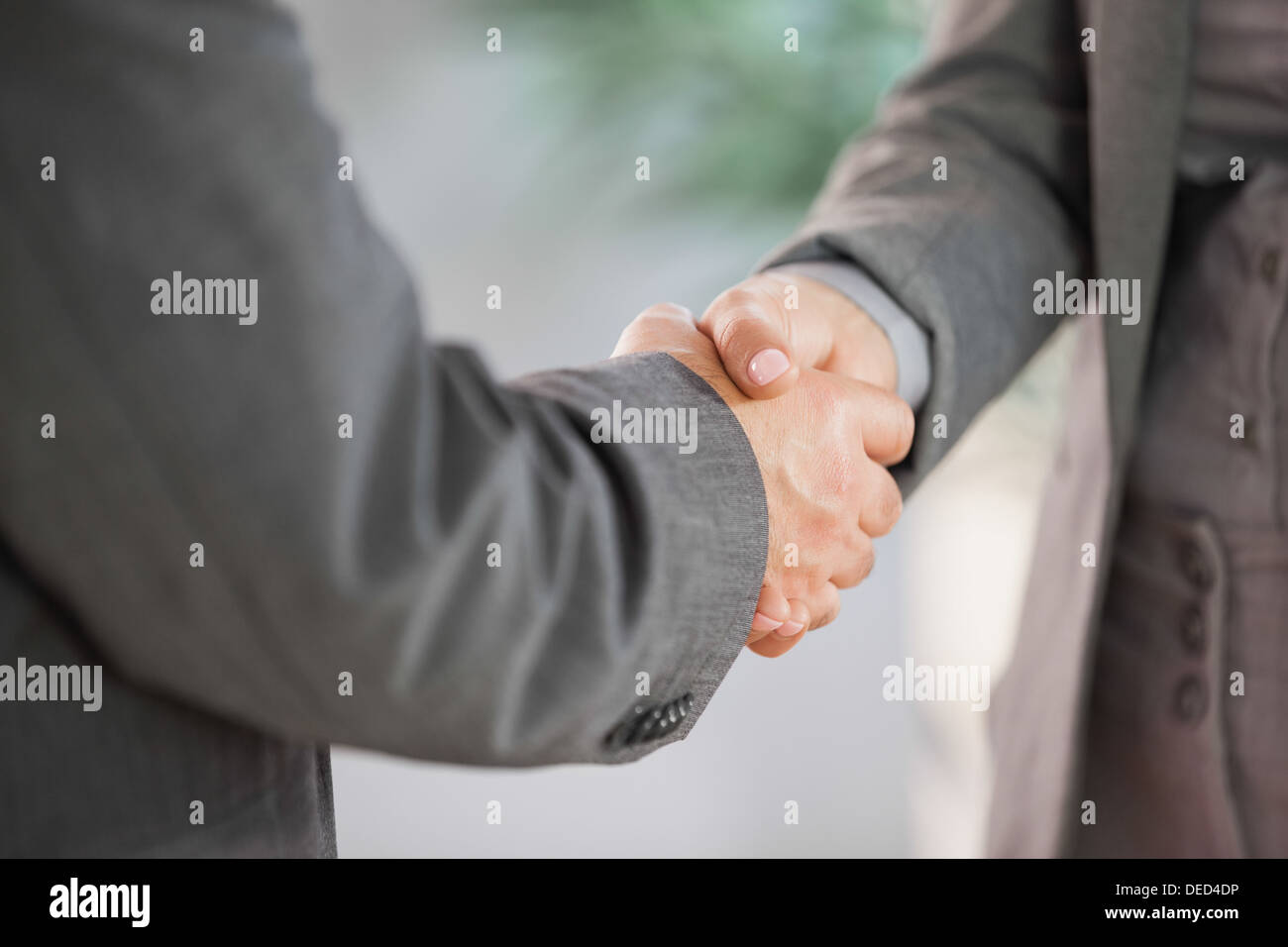 Business people shaking hands close up Stock Photo