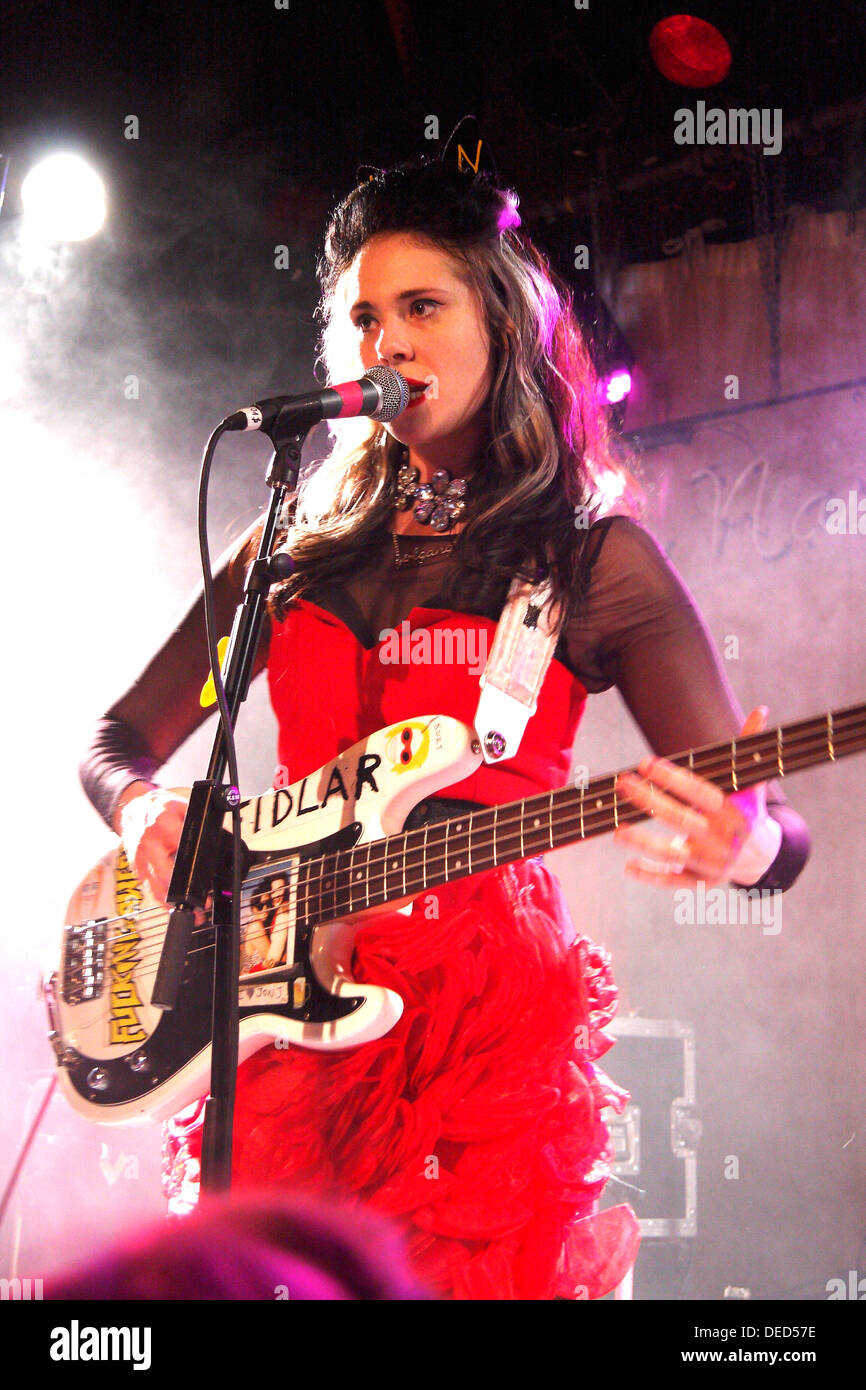 Singer-songwriter Kate Nash performs on stage during her Girl Talk tour at Sheffield's Leadmill, Sheffield, South Yorkshire, UK Stock Photo