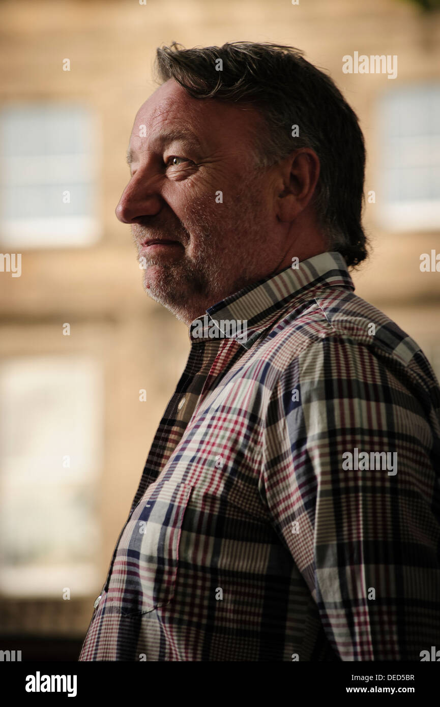 Peter Hook, English bass player, musician, singer and author, attending at the Edinburgh Book Festival 2013 Stock Photo