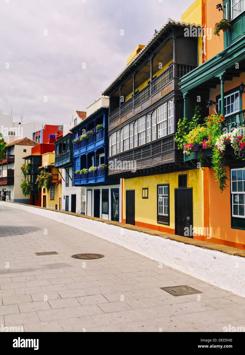 Santa Cruz capital city of the island La Palma, Canary Islands Stock