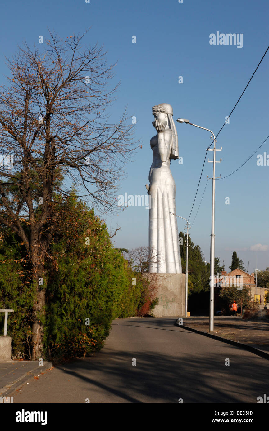 Tbilisi, Georgia, the monumental statue of Mother of Georgia Stock Photo