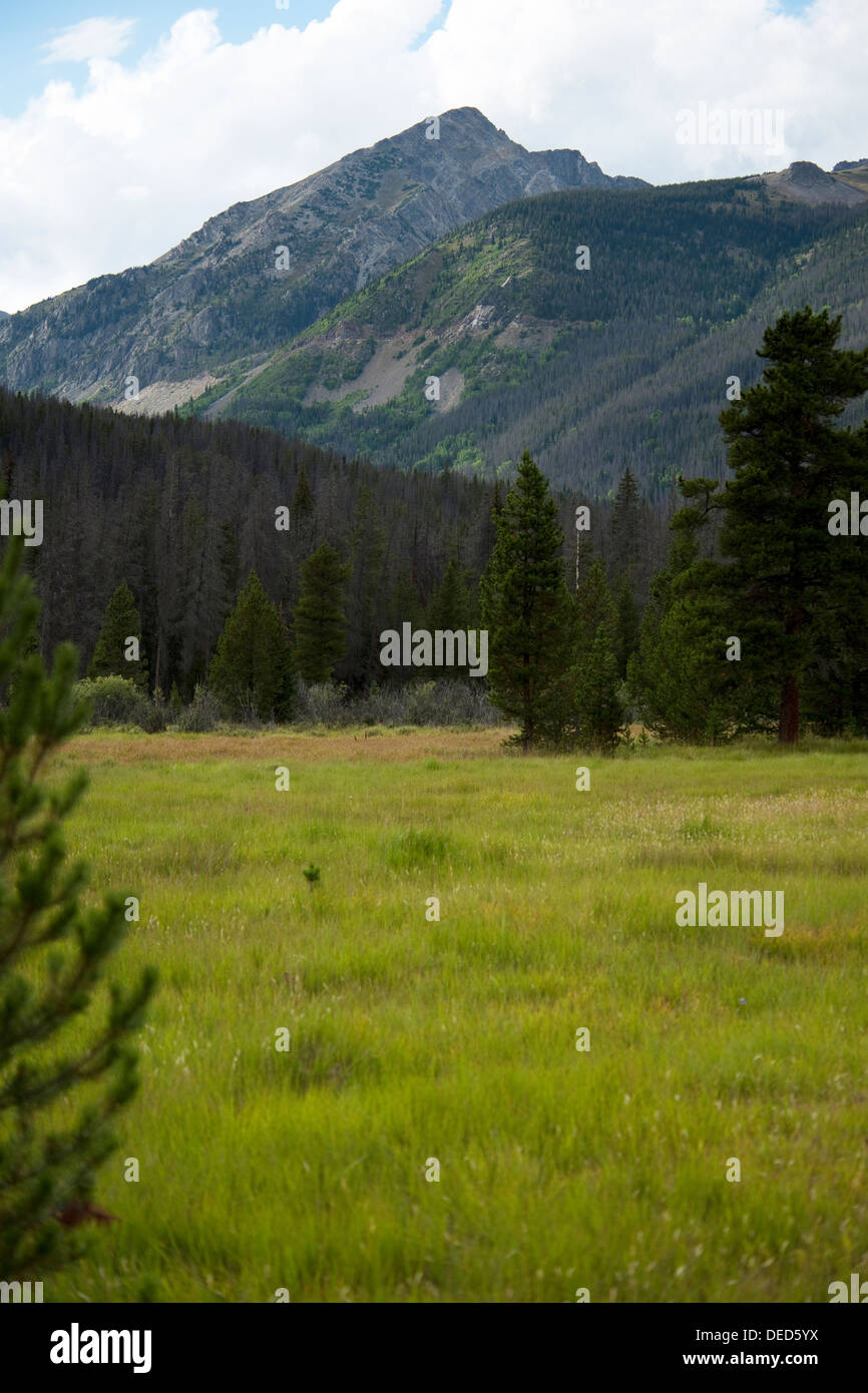 Kawuneeche Valley, Rocky Mountain National Park, Colorado Stock Photo