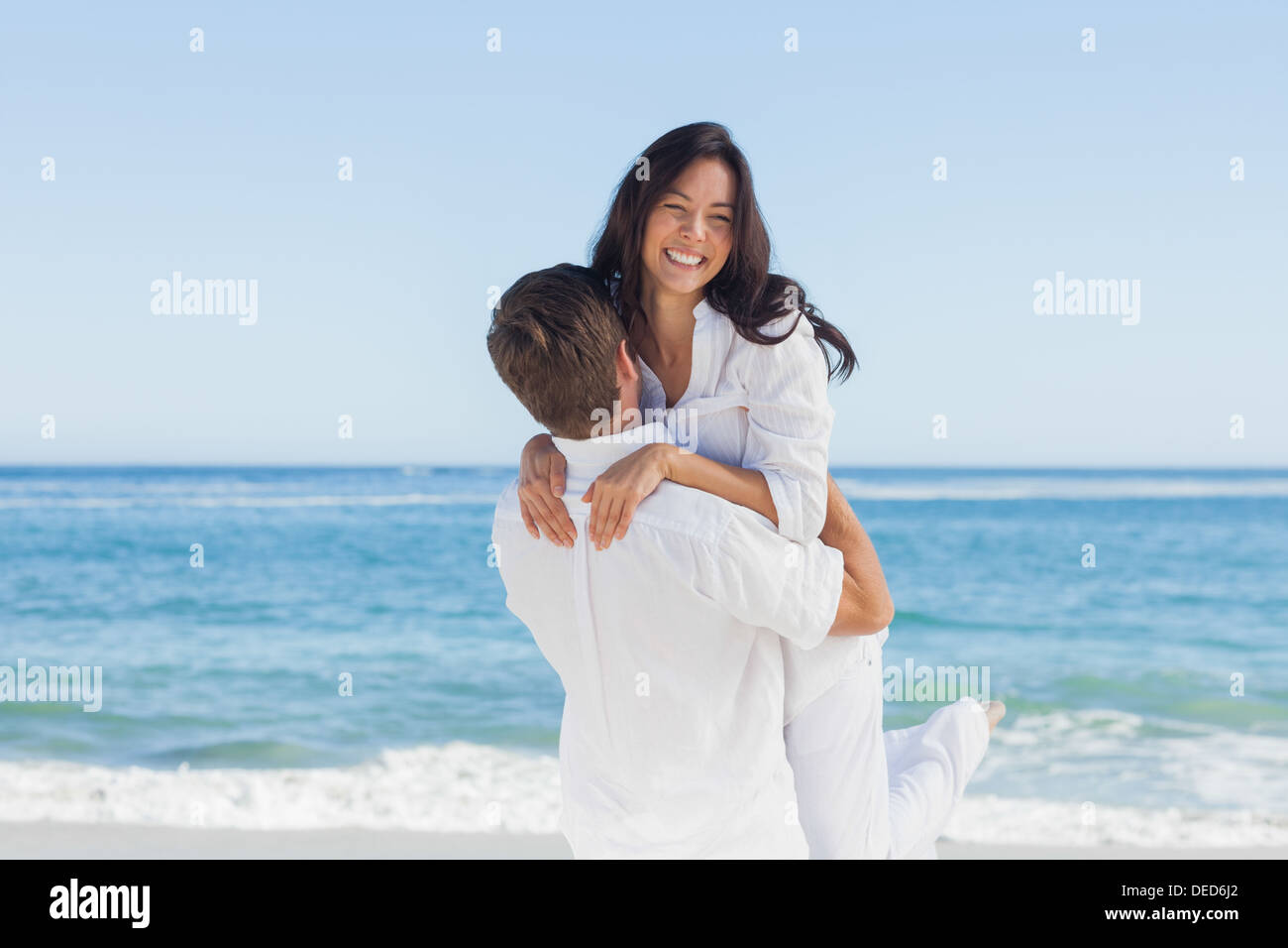Happy couple having fun Stock Photo