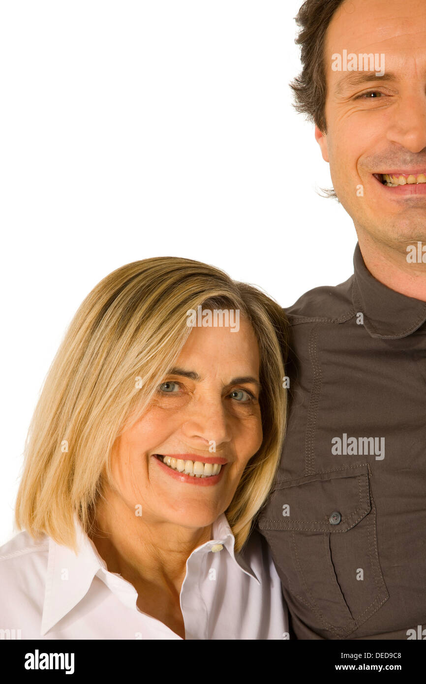 mother in law with son Stock Photo