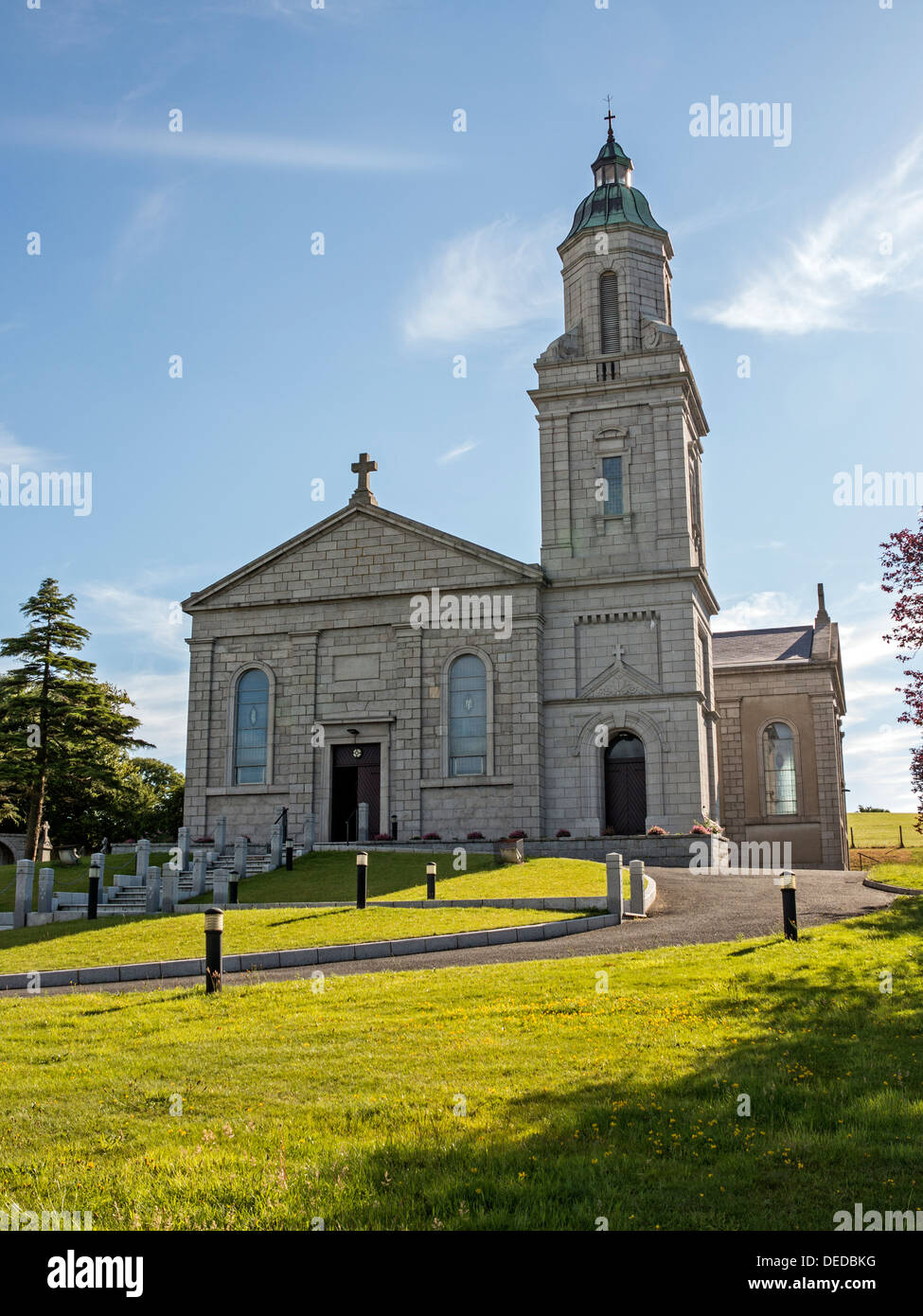 church in Ireland caught by the morning light Stock Photo