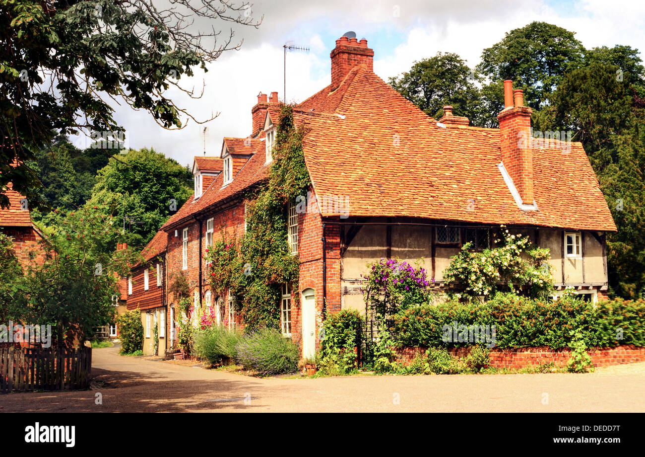 Cottage in the village of Hambleden, Buckinghamshire Stock Photo