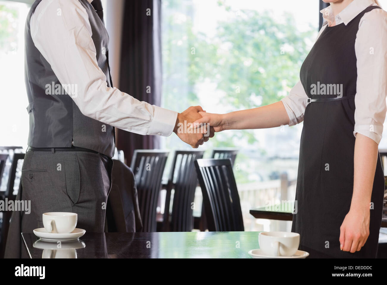 Business people shaking hands Stock Photo