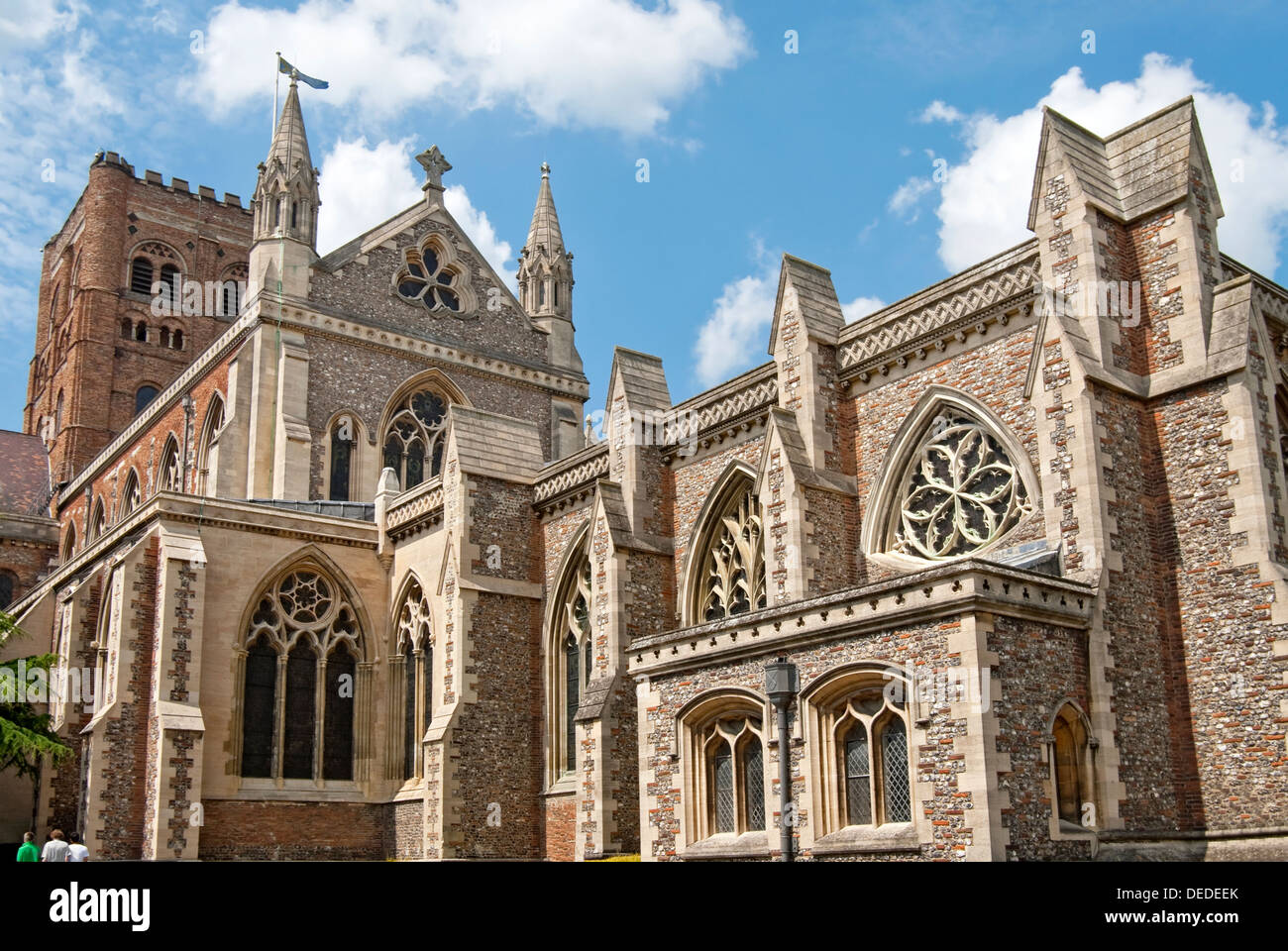 Peterborough Cathedral, or the Cathedral Church of St Peter, St Paul and St Andrew, England Stock Photo