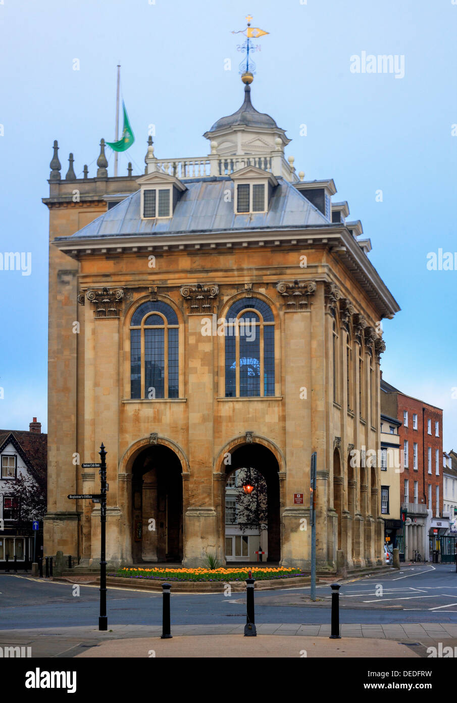 ABINGDON, OXFORDSHIRE, UK JULY 01, 2008 Exterior view of County Hall