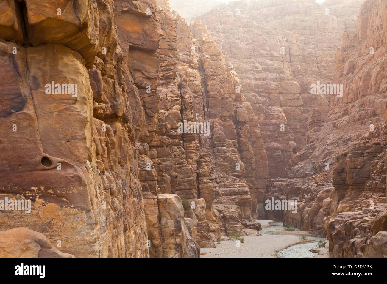 Mujib Canyon Nature Reserve, Rift Valley, Dead Sea, Jordan, Middle East ...