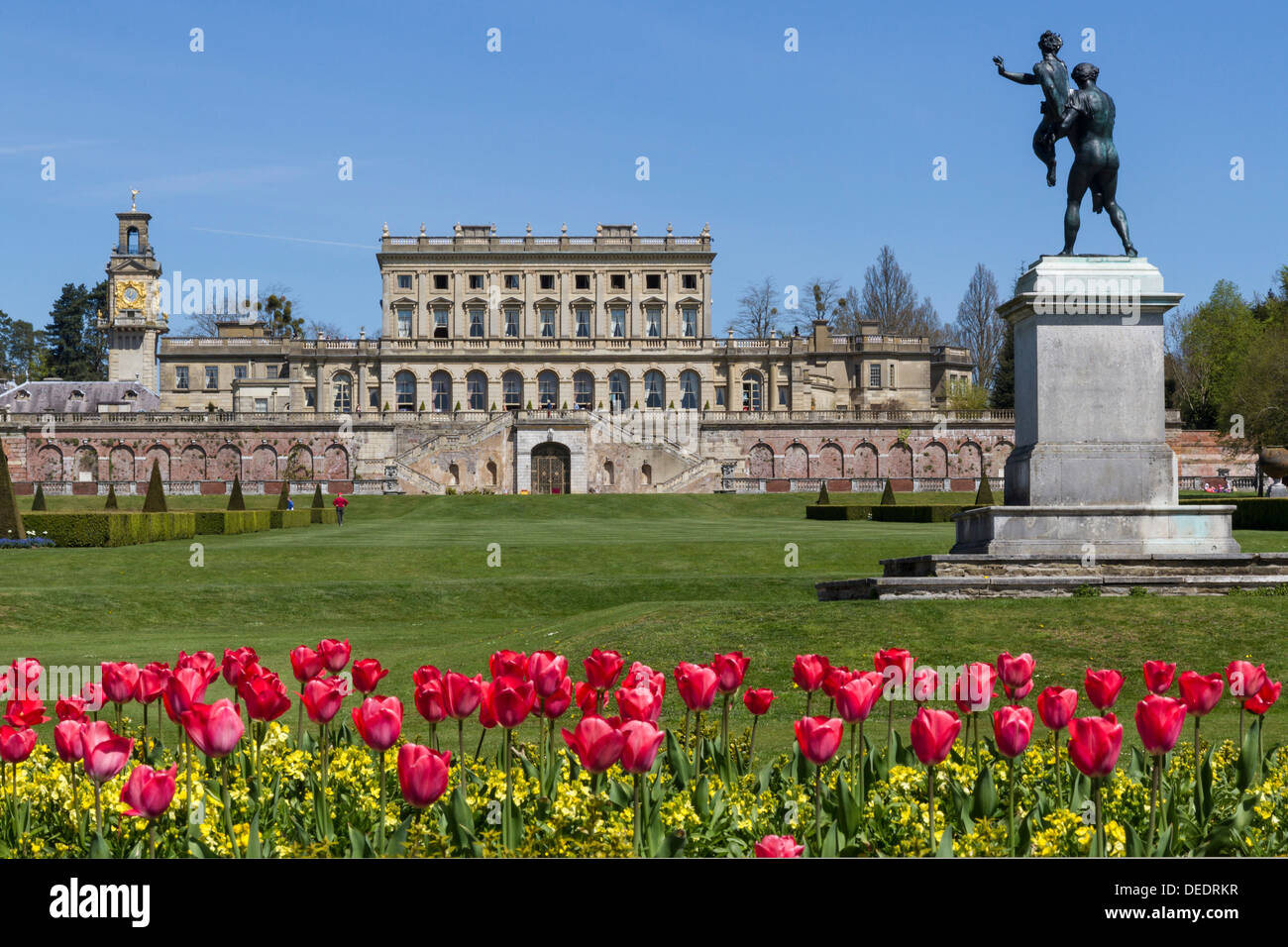 Cliveden House from parterre, Buckinghamshire, England, United Kingdom, Europe Stock Photo