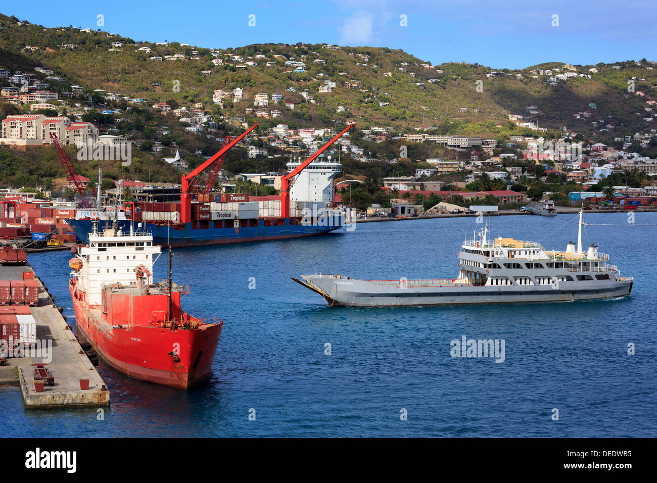 Container Port in Crown Bay, Charlotte Amalie, St. Thomas, United
