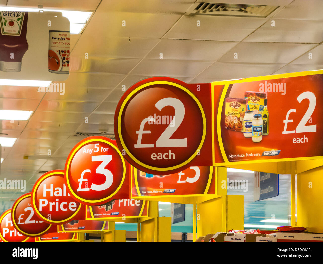 Tesco Supermarket, UK Stock Photo Alamy
