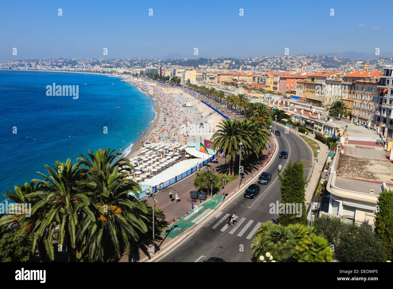 Baie des Anges and Promenade Anglais, Nice, AlpesMaritimes, Provence