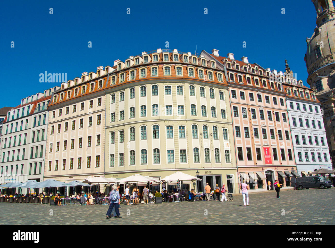 Neumarkt square Altstadt the old town Dresden city Germany central Europe Stock Photo