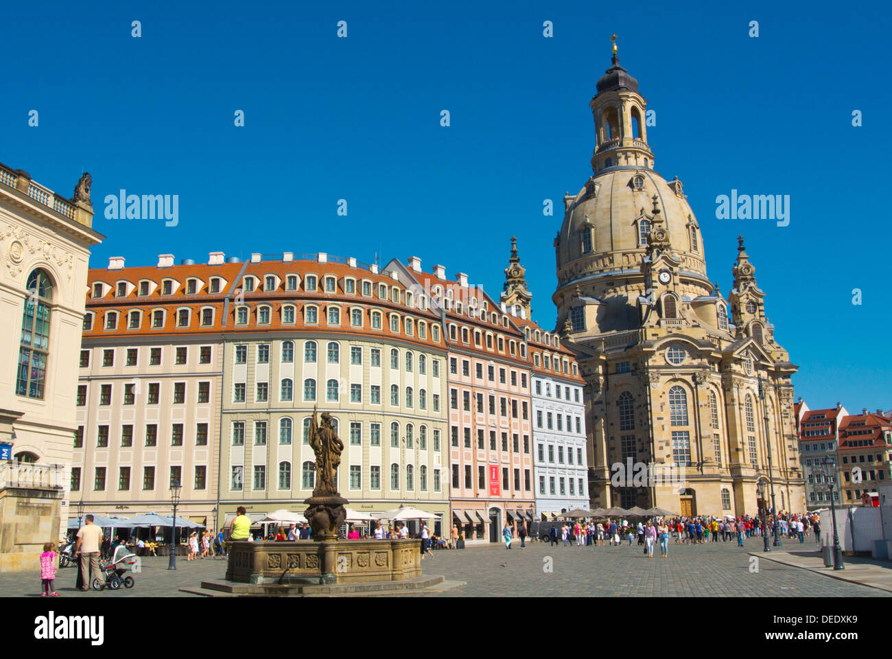 Neumarkt square Altstadt the old town Dresden city Germany central Europe Stock Photo