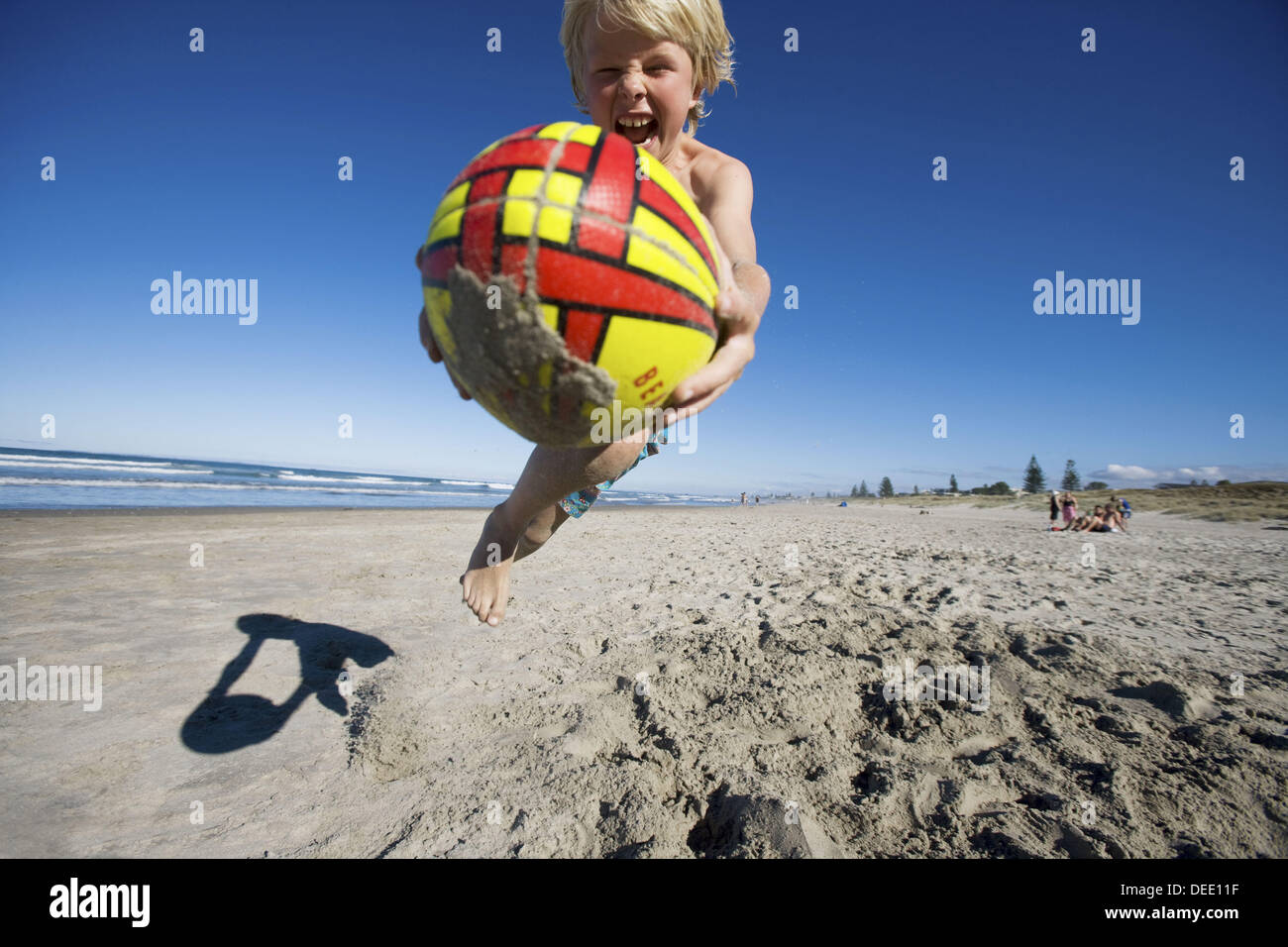 Beach Rugby, New Zealand Stock Photo - Alamy