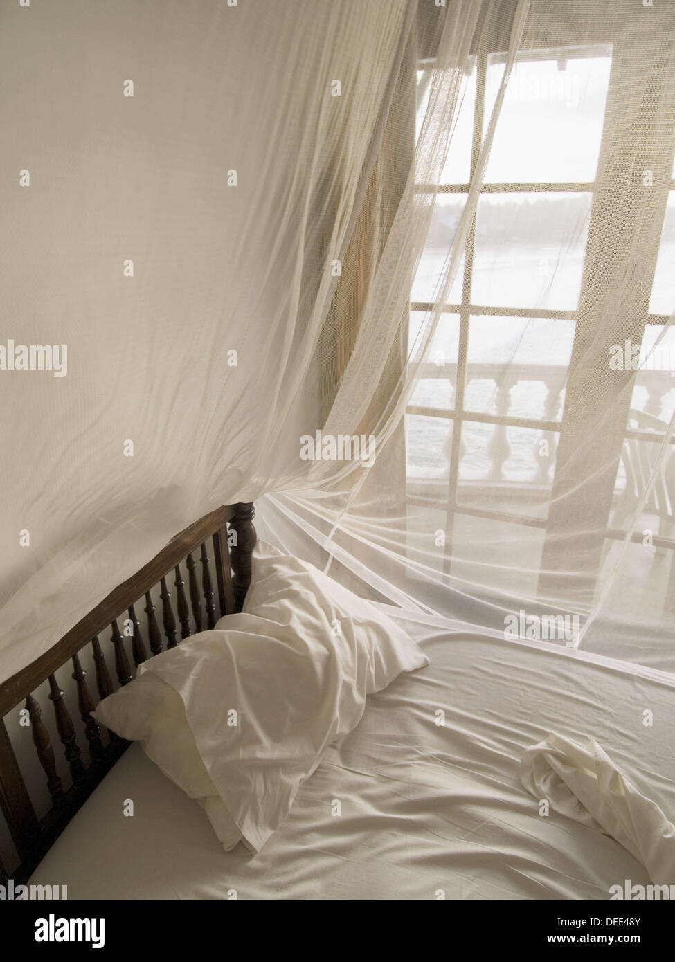 mosquito nets in hotel in sri lanka Stock Photo Alamy