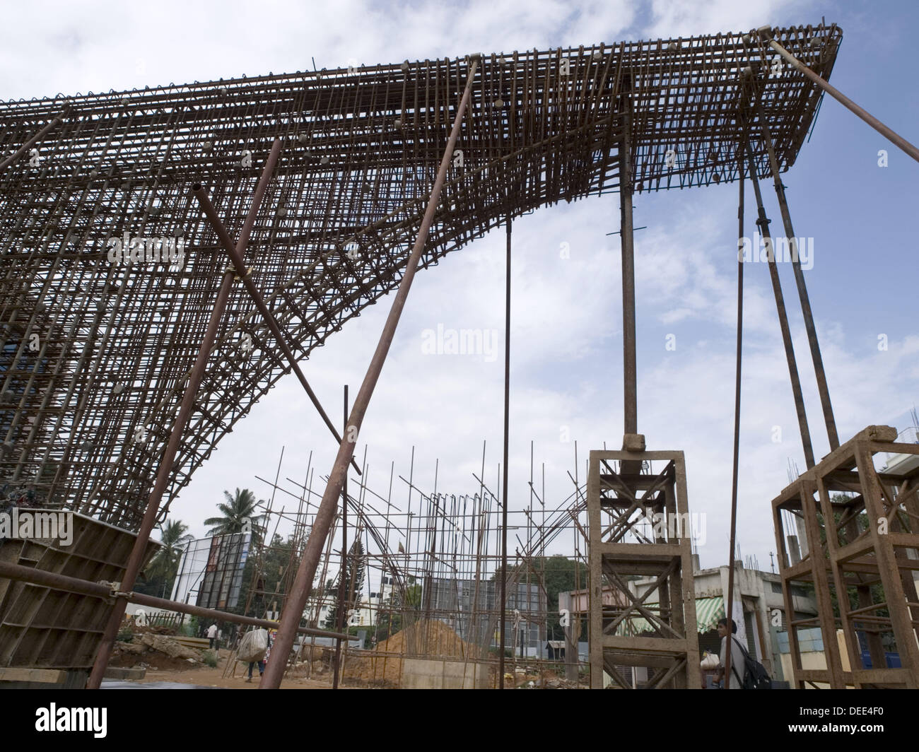 Highway under construction in Bangalore, India Stock Photo Alamy