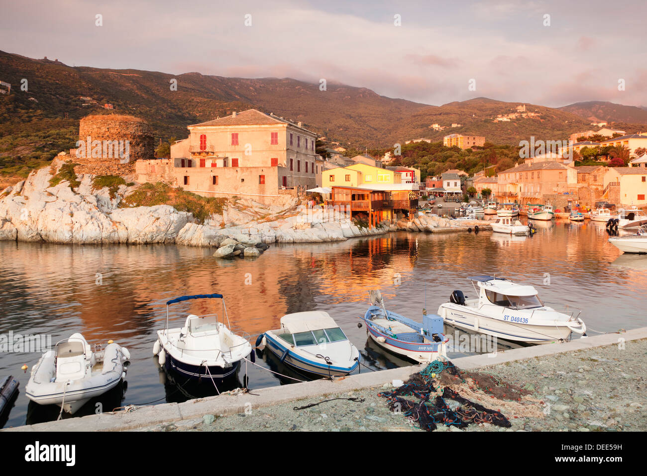 Centuri Port, Corsica, France, Mediterranean, Europe Stock Photo