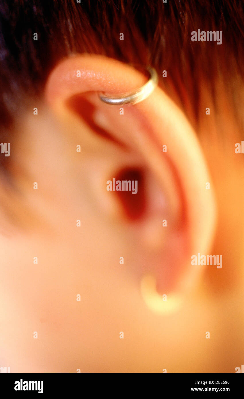 Pierced Ear High Resolution Stock Photography and Images Alamy