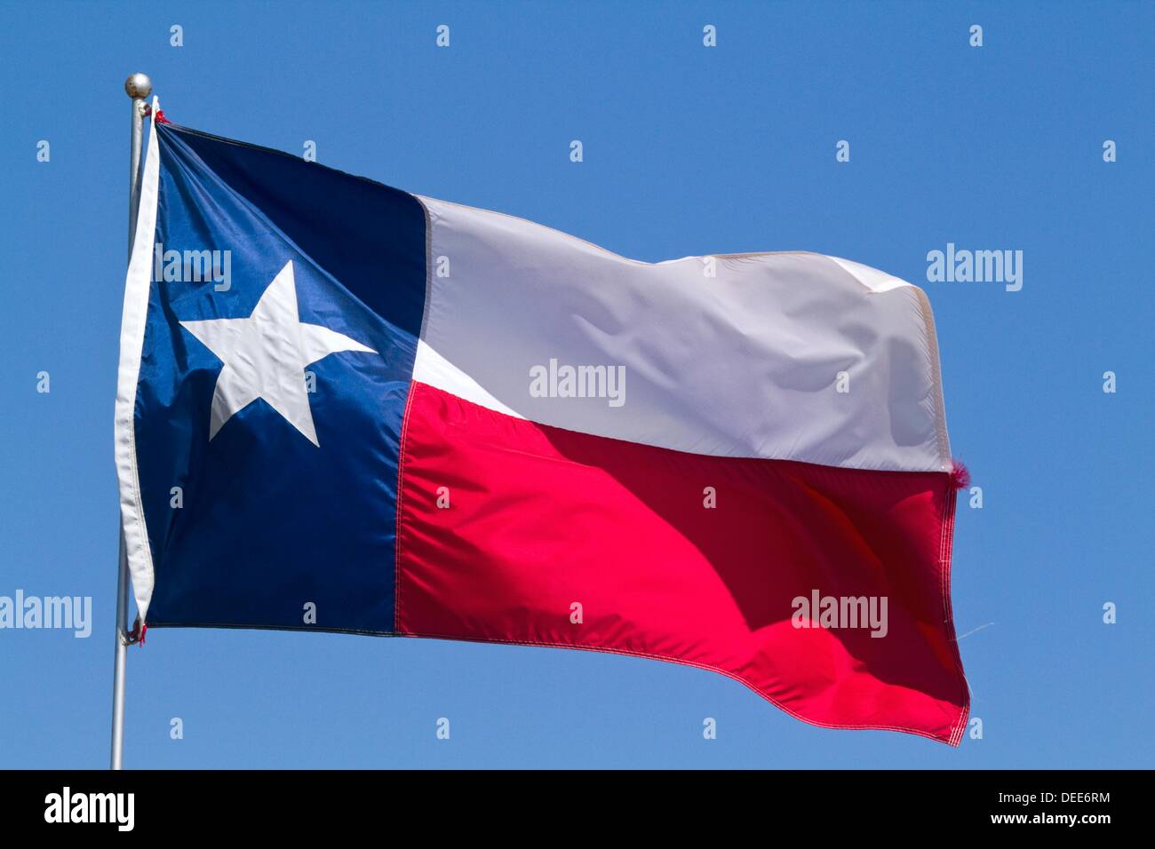 Texas State Flag, Texas, USA, Lone Star State Stock Photo