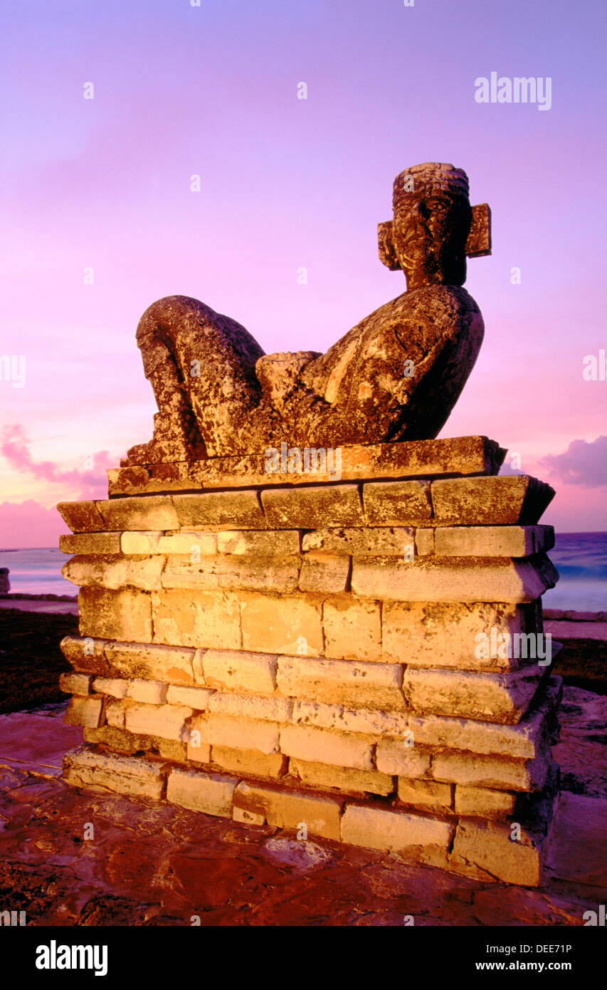 Chac Mool beach. Cancun. Mexico Stock Photo Alamy