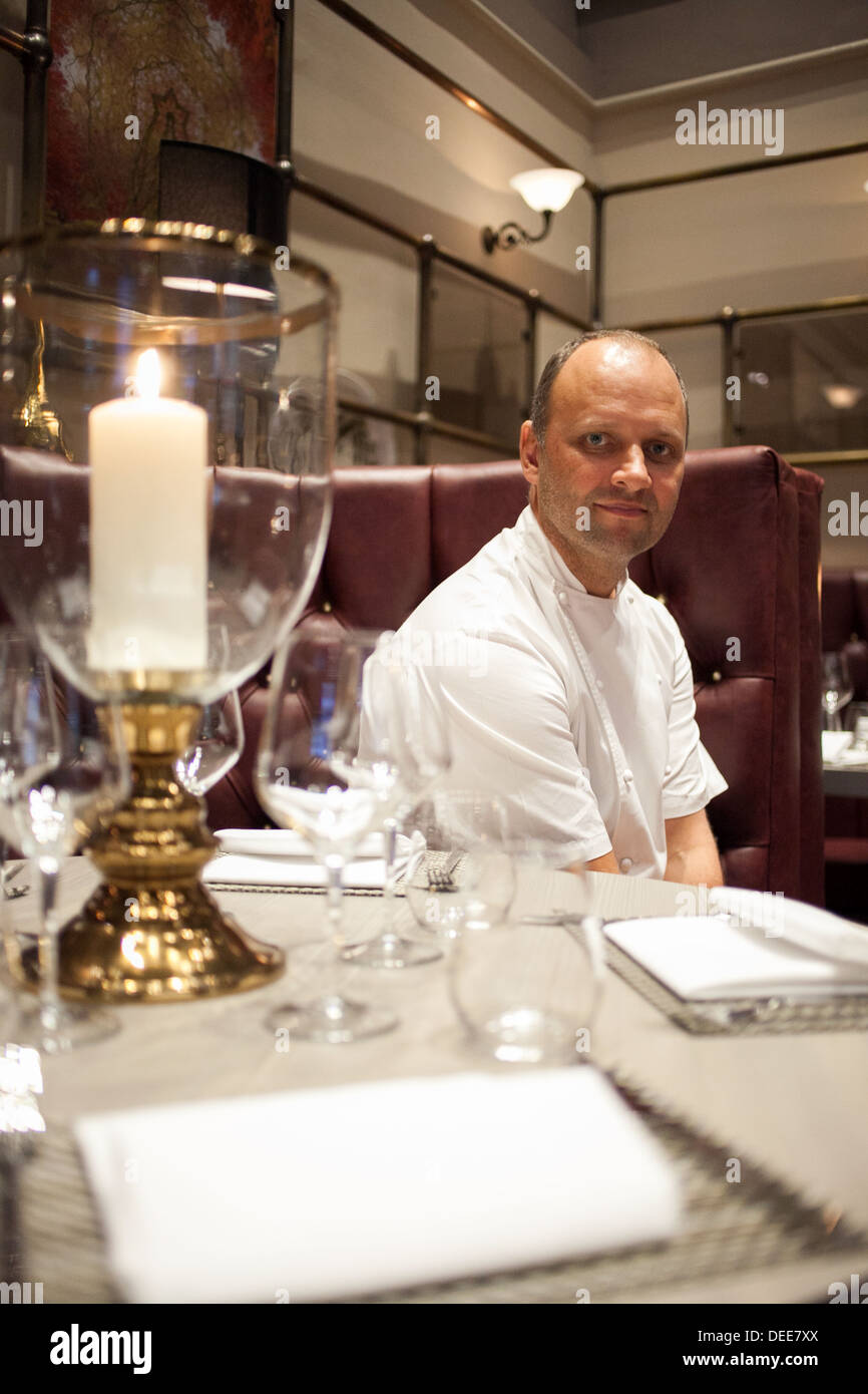 Launch of Mr Cooper's House restaurant at the Midland Hotel . chef Simon Rogan Stock Photo