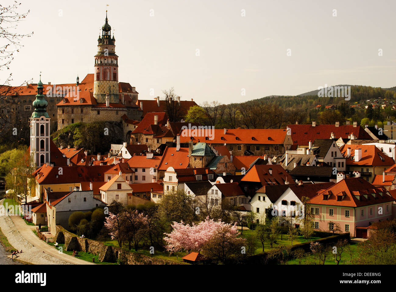 View of the town of Cesky Krumlov, Boheme, Czech Republic Stock Photo