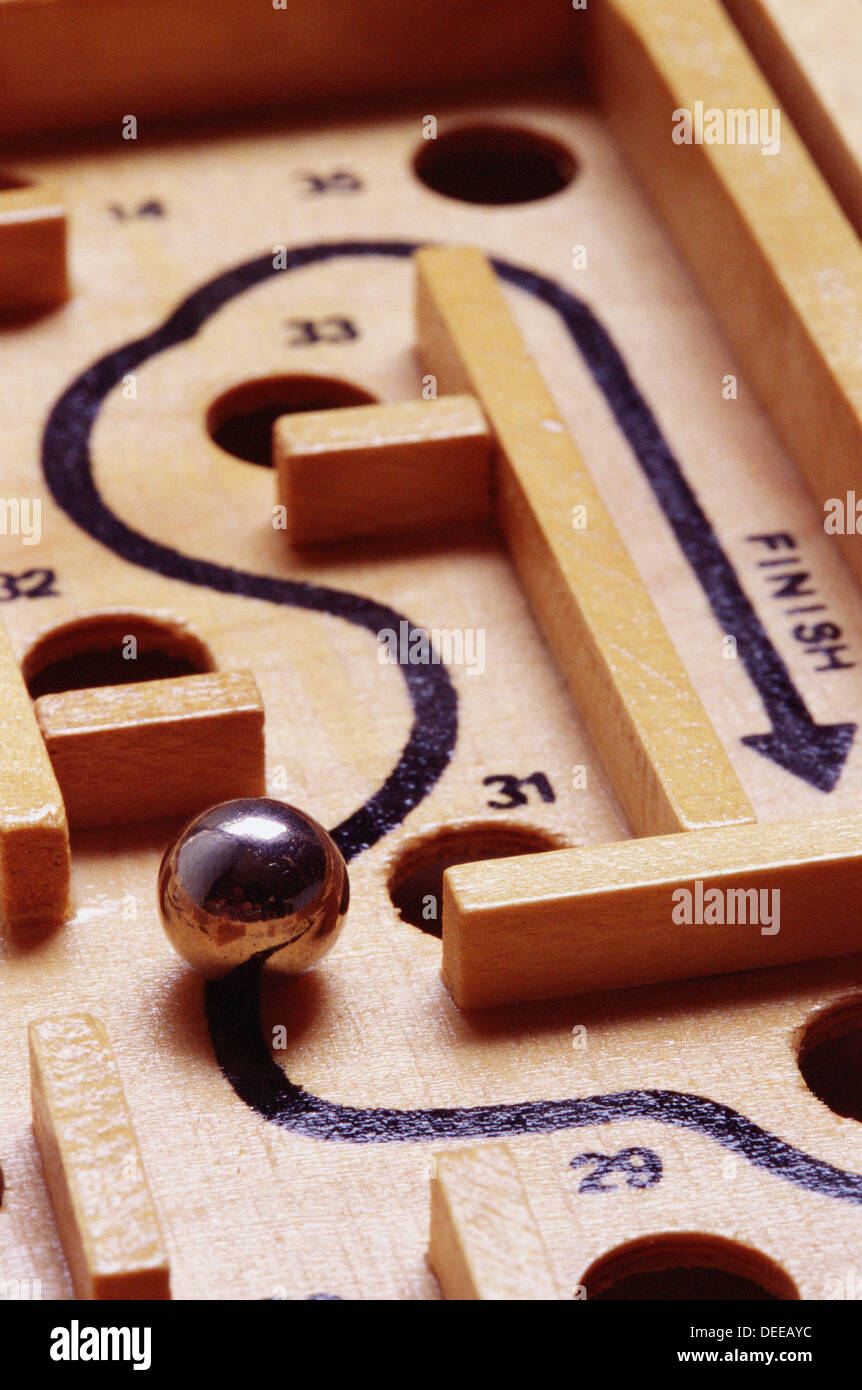 Ball maze Stock Photo Alamy
