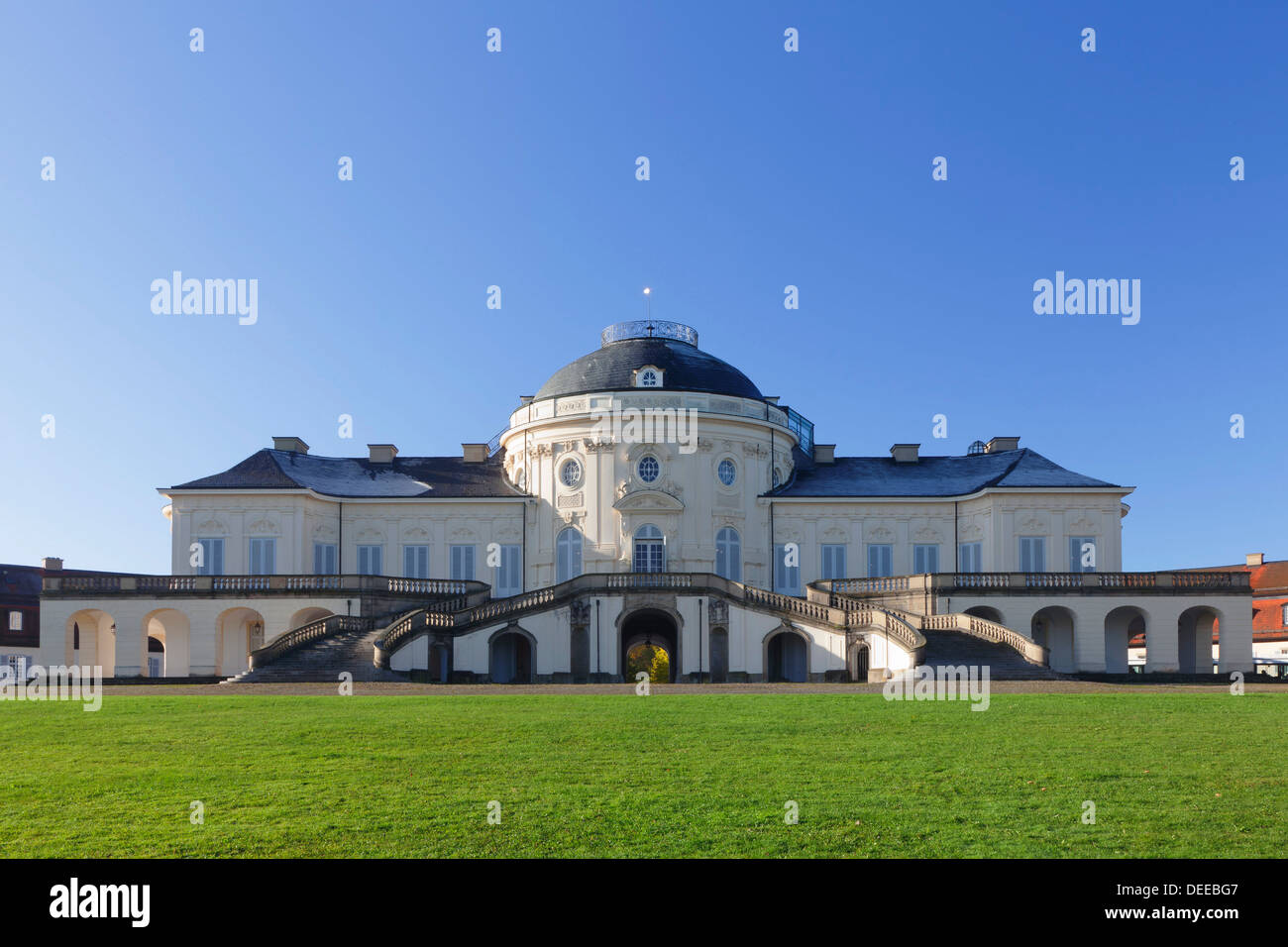 Schloss Solitude Castle, Stuttgart, Baden Wurttemberg, Germany. Europe Stock Photo