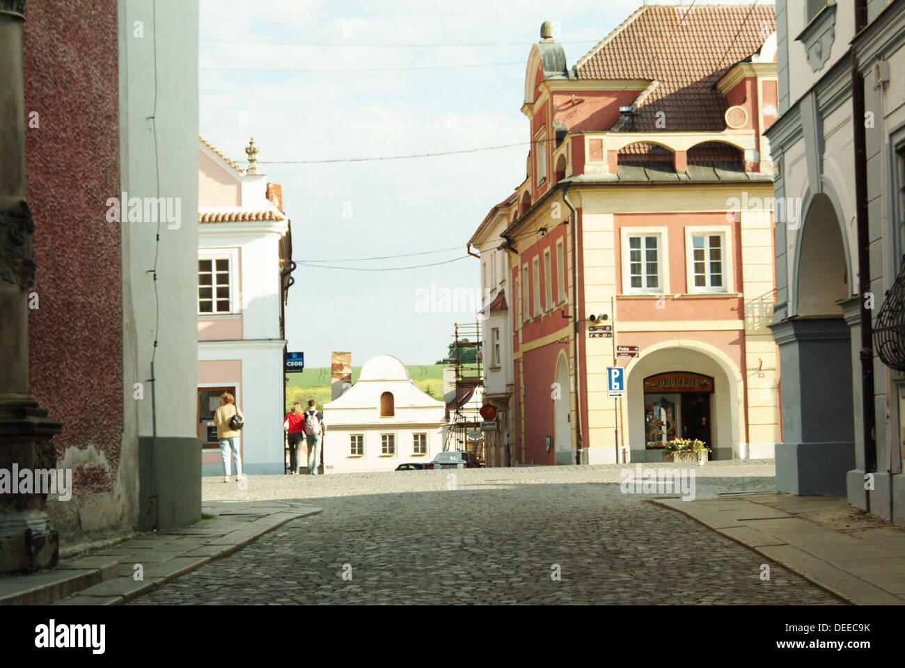 Street In Domazlice Former German Name Taus Bohemia Czech Republic Stock Photo Alamy