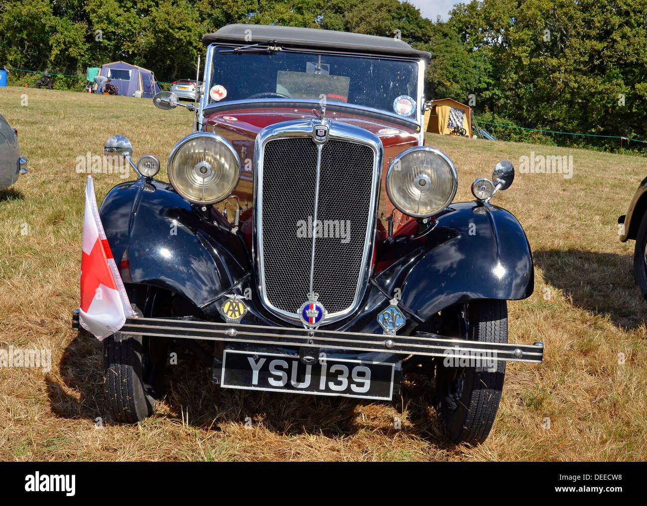 Morris 8 Series 1  -  a British saloon car from about 1935 built at Cowley, Oxford. Stock Photo