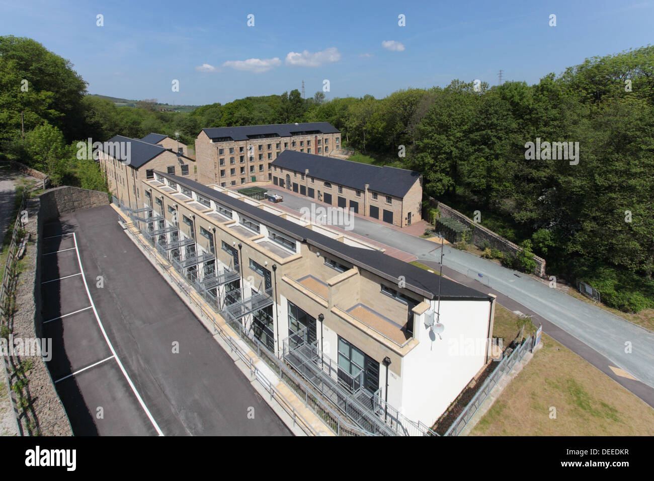 Conversion of old mill and new apartment development. Kinderlee Mill