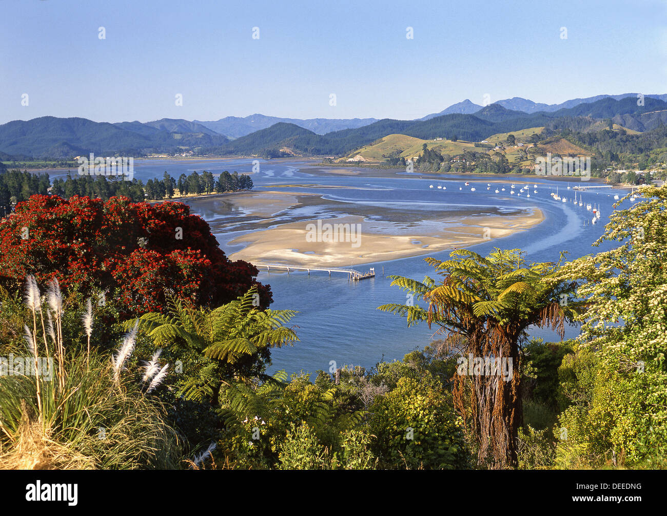 Tairua Harbour from Mount Paku Coromandel New Zealand Stock Photo Alamy
