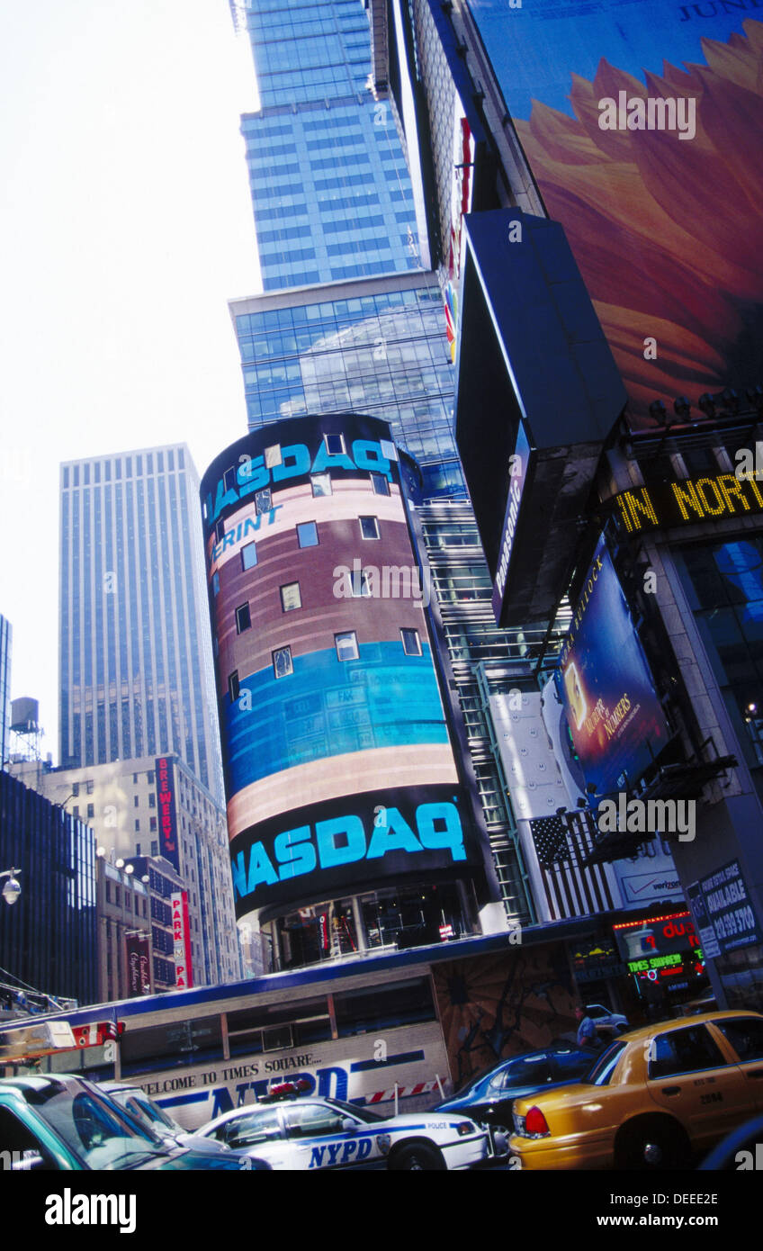 NASDAQ. Times Square. Manhattan. New York City. USA Stock Photo - Alamy