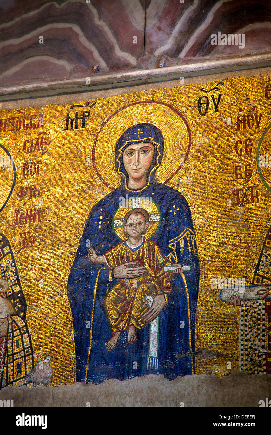 Mosaic of the Virgin and Child, Hagia Sophia (Aya Sofya Mosque), UNESCO