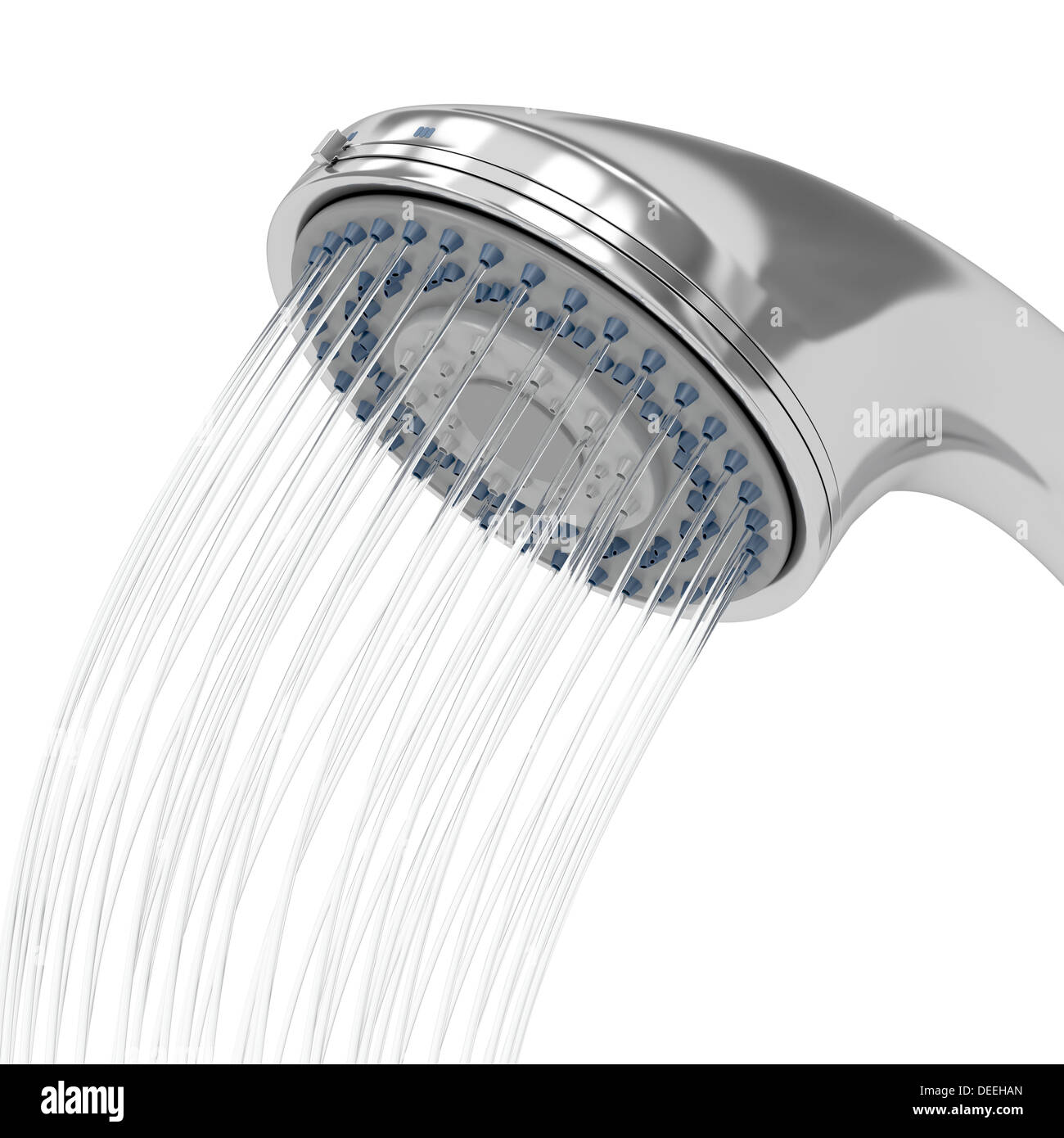 Shower head with flowing water Stock Photo Alamy