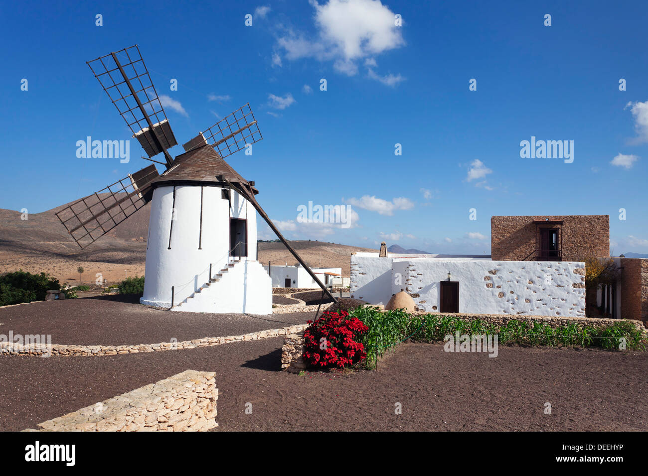 Mill Museum (Centro de Interpretacion de los Molinos), Tiscamanita, Fuerteventura, Canary Islands, Spain, Atlantic, Europe Stock Photo