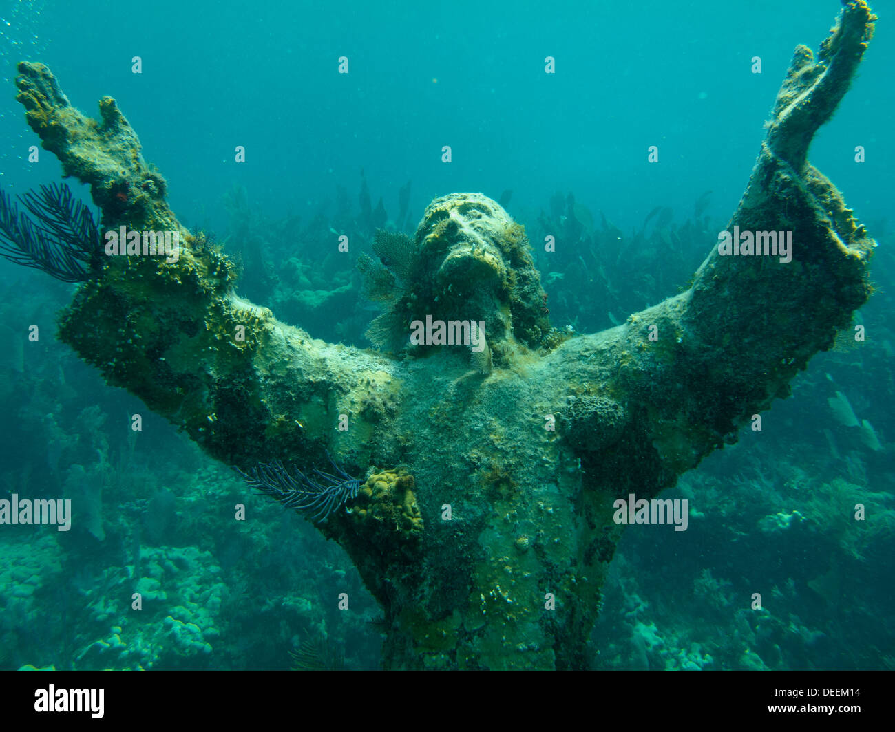 Christ of the Abyss statue in Key Largo, Florida Stock Photo Alamy