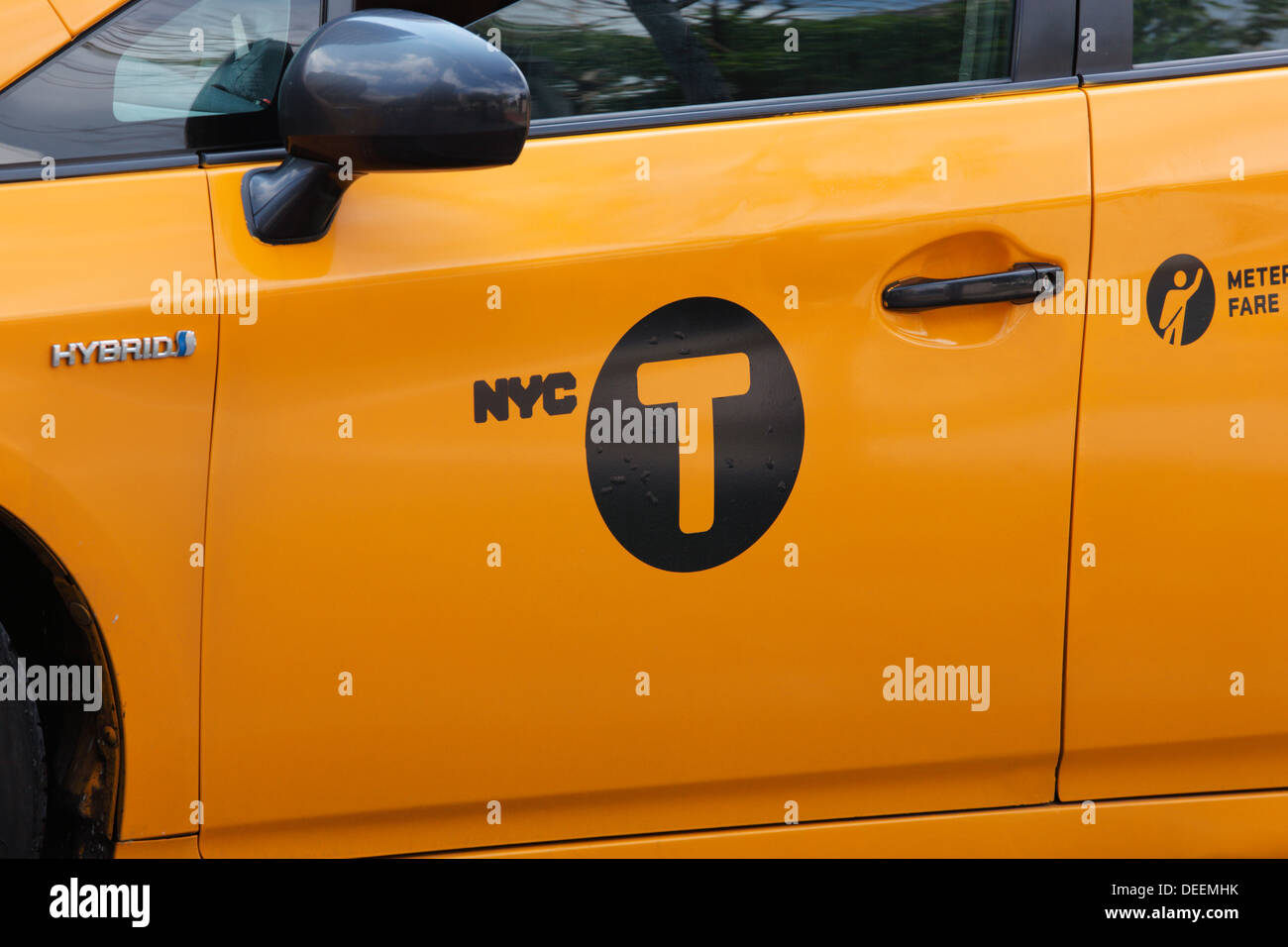 Taxi in New York City, New York, USA. Stock Photo