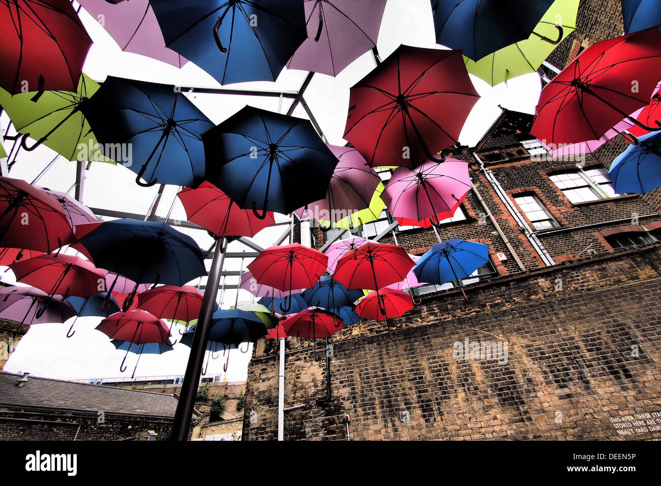 Umbrella display London Stock Photo Alamy